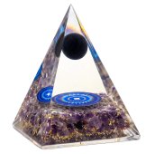 Pyramide Orgonite 'Sagesse & Méditation' 8cm