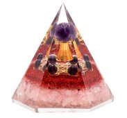 Pyramide Orgonite 'Paix & Amour inconditionnel' 8cm