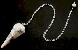 Pendule conique Howlite 3.5cm