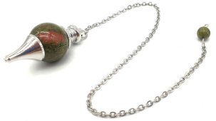 Pendule sphère Unakite 4cm