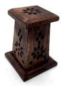 Porte-Encens Cônes Bois Mini Tour 10cm