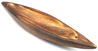 Porte-Encens Pirogue Bois 25cm