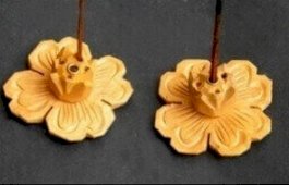 Porte-Encens Bois Fleur 6cm