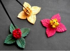 Porte-Encens Bois Fleur Ouverte 6cm