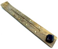 Porte-Encens Bois Ski 25cm + Tourmaline Noire