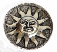 Porte-Encens Métal Soleil Antique 10cm