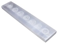 Porte-Encens Sélénite 7 Chakras Ski 15cm