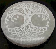 Porte-Encens Sélénite Arbre de Vie 10cm