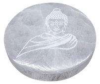 Porte-Encens Sélénite Bouddha 10cm
