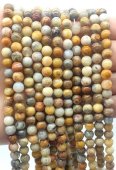 Perles Agate Crazy Lace 6mm sur fil 40cm