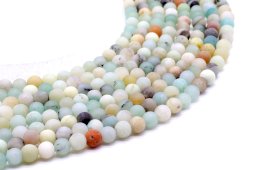 Perles Amazonite 6mm sur fil 40cm