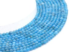 Perles Apatite 'AAA' 4mm sur fil 40cm