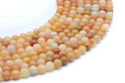 Perles Aventurine Orange 6mm sur fil 40cm