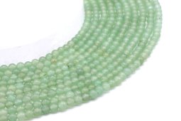 Perles Aventurine Verte 4mm sur fil 40cm