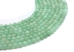 Perles Aventurine Verte 6mm sur fil 40cm