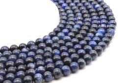 Perles Cyanite 8mm sur fil 40cm