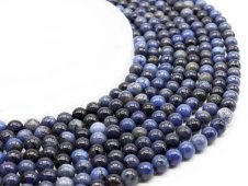 Perles Dumortiérite 6mm sur fil 40cm