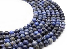 Perles Dumortiérite 8mm sur fil 40cm