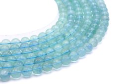 Perles Fluorite Bleue 'AA' 10mm sur fil 40cm