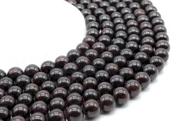 Perles Grenat 10mm sur fil 40cm