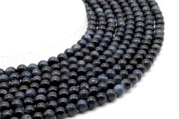 Perles Oeil de Faucon 'AA' 6mm sur fil 40cm