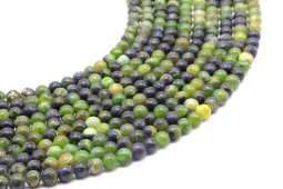 Perles Jade Néphrite 4mm sur fil 40cm