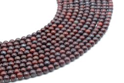 Perles Jaspe Arc-en-Ciel 4mm sur fil 40cm