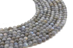 Perles Labradorite 'AA' 6mm sur fil 40cm