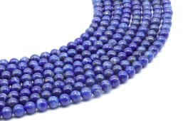 Perles Lapis Lazuli 'AA' 6mm sur fil 40cm