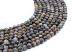 Perles Liberite 6mm sur fil 40cm