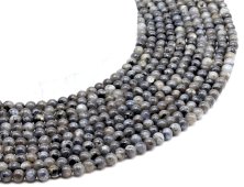 Perles Larvikite 4mm sur fil 40cm