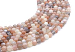 Perles de Lune Multi 6mm sur fil 40cm