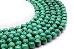 Perles 'Light' Malachite 'AA' 10mm sur fil 40cm