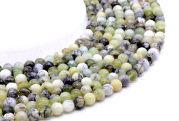 Perles Opale Verte 6mm sur fil 40cm