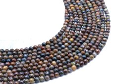 Perles Pietersite 6mm sur fil 40cm