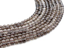 Perles Quartz Fumé 6mm sur fil 40cm