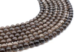 Perles Quartz Fumé 8mm sur fil 40cm