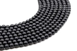 Perles Shungite 6mm sur fil 40cm
