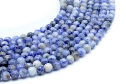 Perles Sodalite 6mm sur fil 40cm