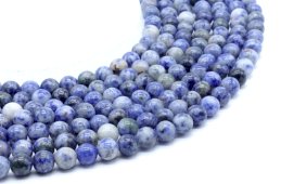 Perles Sodalite 8mm sur fil 40cm