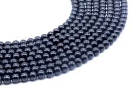 Perles Tourmaline Noire 6mm sur fil 40cm