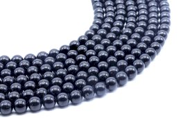 Perles Tourmaline Noire 8mm sur fil 40cm