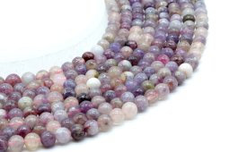 Perles Tourmaline Multicolore 6mm sur fil 40cm