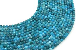 Perles facettées Apatite 4mm sur fil 38cm