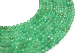 Perles facettées Aventurine Verte 6mm sur fil 38cm