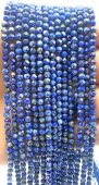 Perles facettées Lapis Lazuli 3mm sur fil 40cm