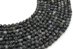 Perles facettées Larvikite 6mm sur fil 38cm