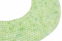 Perles facettées Prehnite 4mm sur fil 38cm