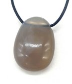 Agate Grise roulée Percée 3cm