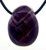 Améthyste Chevron roulée Percée 3cm